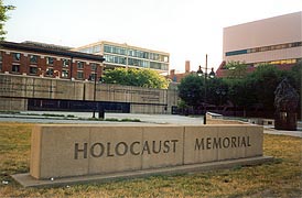 [photo, Holocaust sculpture, by Joseph Shepperd, Holocaust Memorial, Lombard St. and Gay St., Baltimore, Maryland]