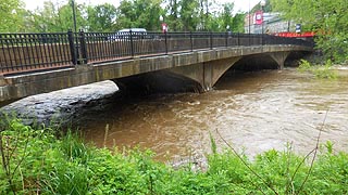 [photo, Patapsco River Bridge at foot of Main St.,  Ellicott City, Maryland]