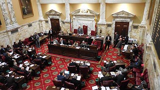 [photo, Senate Chamber, State House, Annapolis, Maryland]