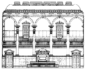 [architectural drawing, House of Delegates Chamber, State House, Annapolis, Maryland]