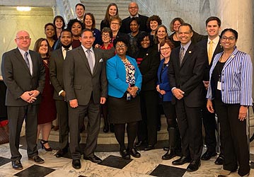 [photo, Maryland Legislative Latino Caucus, State House, Annapolis, Maryland]