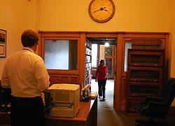 [photo, Law Library, Allegany County Courthouse, 30 Washington St., Cumberland, Maryland]