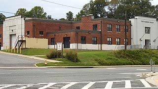 [photo, First Regiment Armory (now Readiness Center), 125 Dorsey Road, Glen Burnie, Maryland]