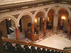 [photo, Main Building foyer, Maryland Institute College of Art, 1300 Mount Royal Ave., Baltimore, Maryland]