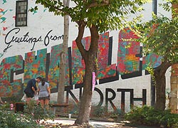 [photo, Greetings from Charles North mural, St. Paul St. & East Lafayette St., Baltimore, Maryland]