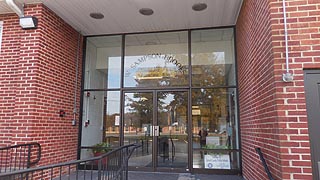 [photo, Calvert County Public Schools entrance, 1305 Dares Beach Road, Prince Frederick, Maryland]