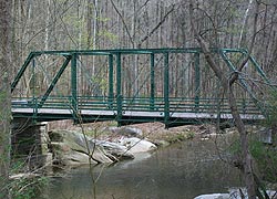 [photo, Wrought iron truss bridge, Vinegar Hill Road and Franklinville Road (Harford and Baltimore Counties), Maryland]