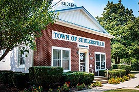 [photo, Town Hall, 200 South Church St., Sudlersville, Maryland]